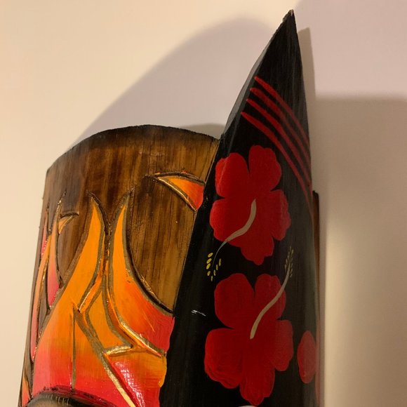 Wall Decor | Hand Carved And Painted African Wooden Wall Art | Poshmark